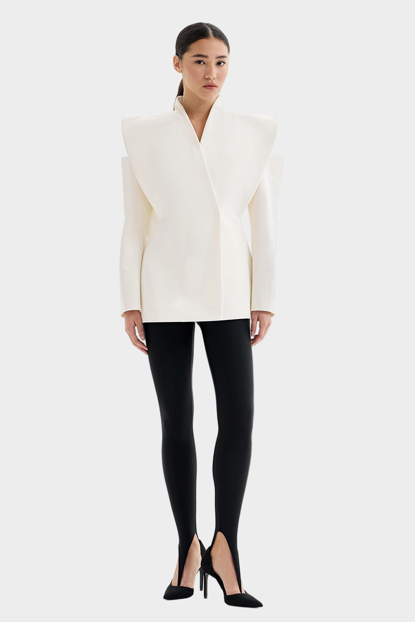 Skulpturel blazer med markerede skuldre