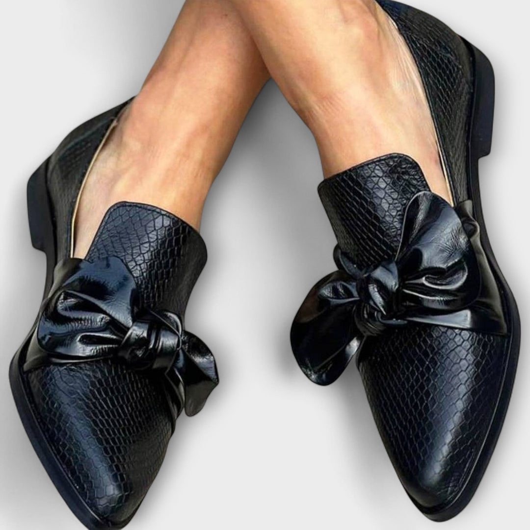Claudia - Loafers med Dekorationsbånd