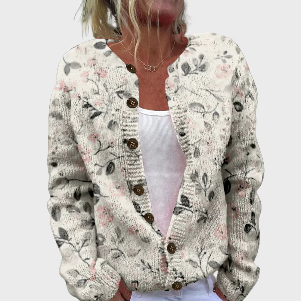 Elegant Strikket Vest med Mønster