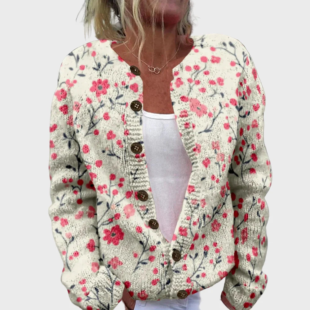 Elegant Strikket Vest med Mønster