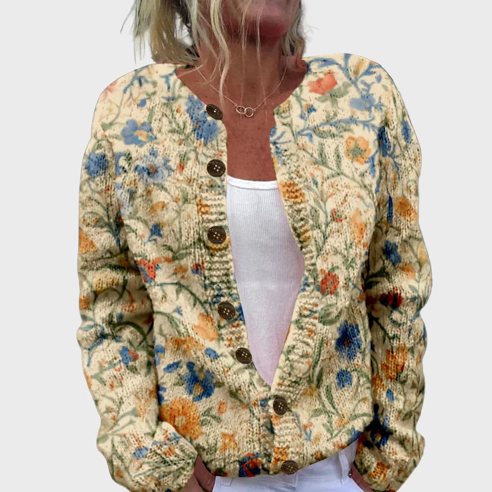 Elegant Strikket Vest med Mønster