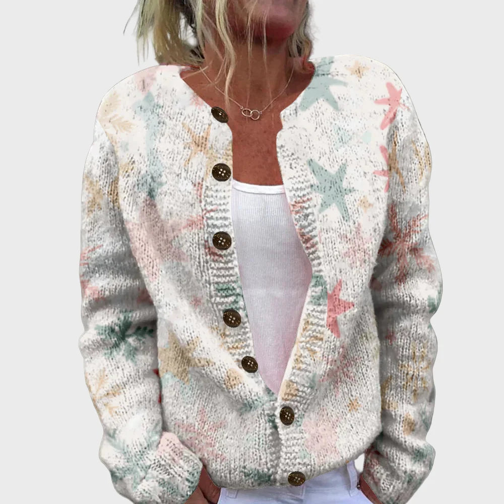 Elegant Strikvest med Mønster