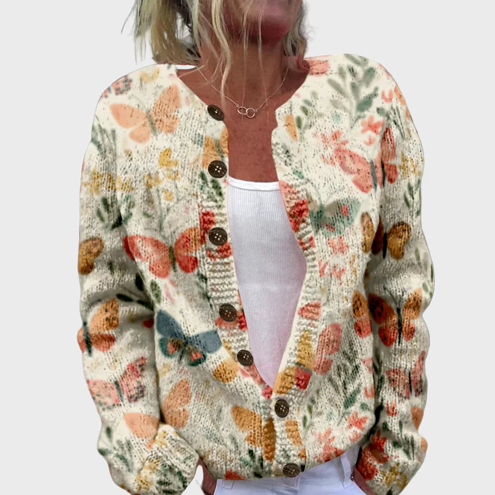 Elegant Strikket Vest med Mønster