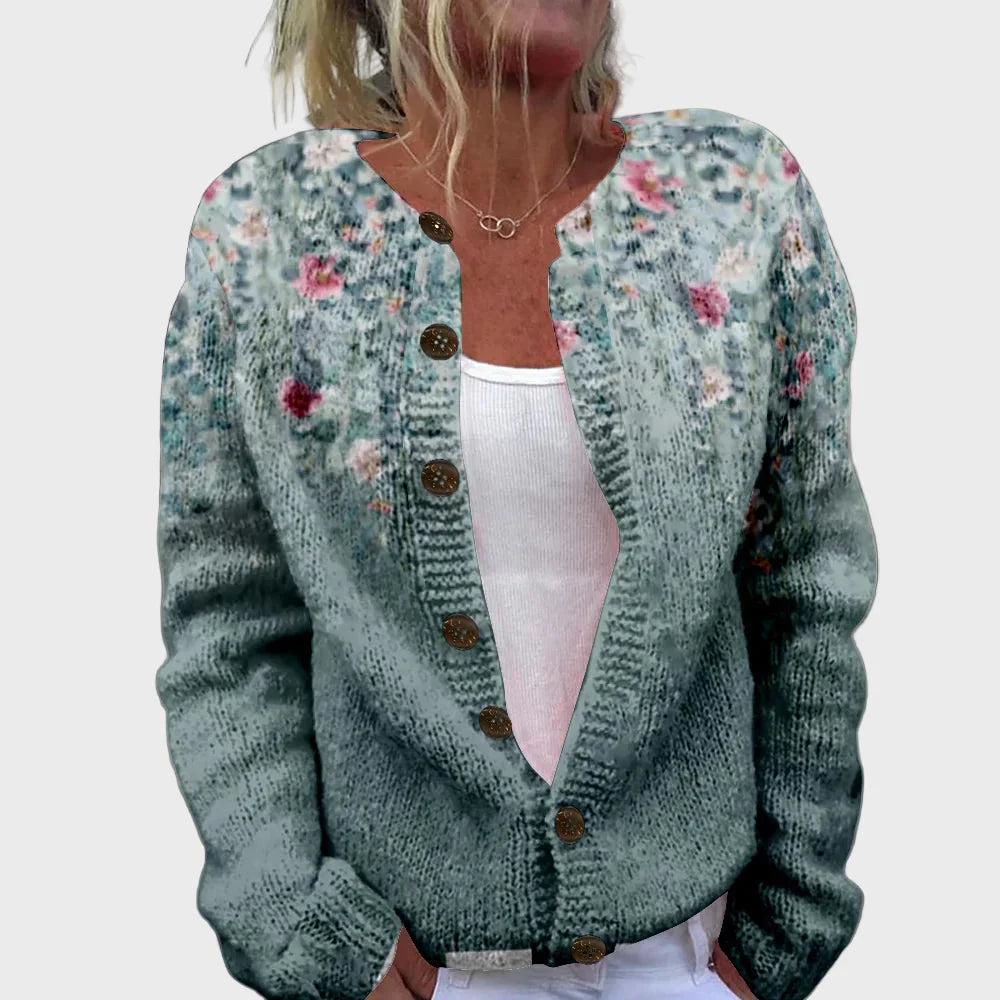 Elegant Strikket Vest med Mønster