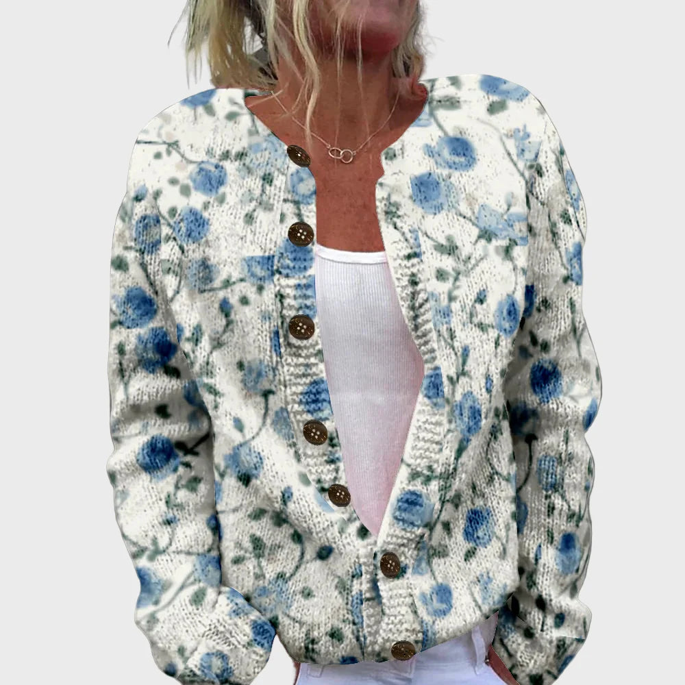 Elegant Strikvest med Mønster