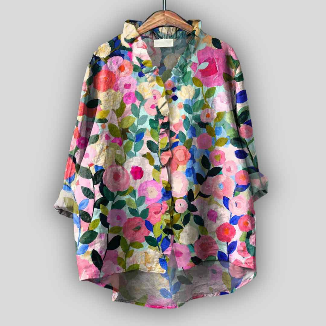 Linned Bluse Blomstrende Paradis