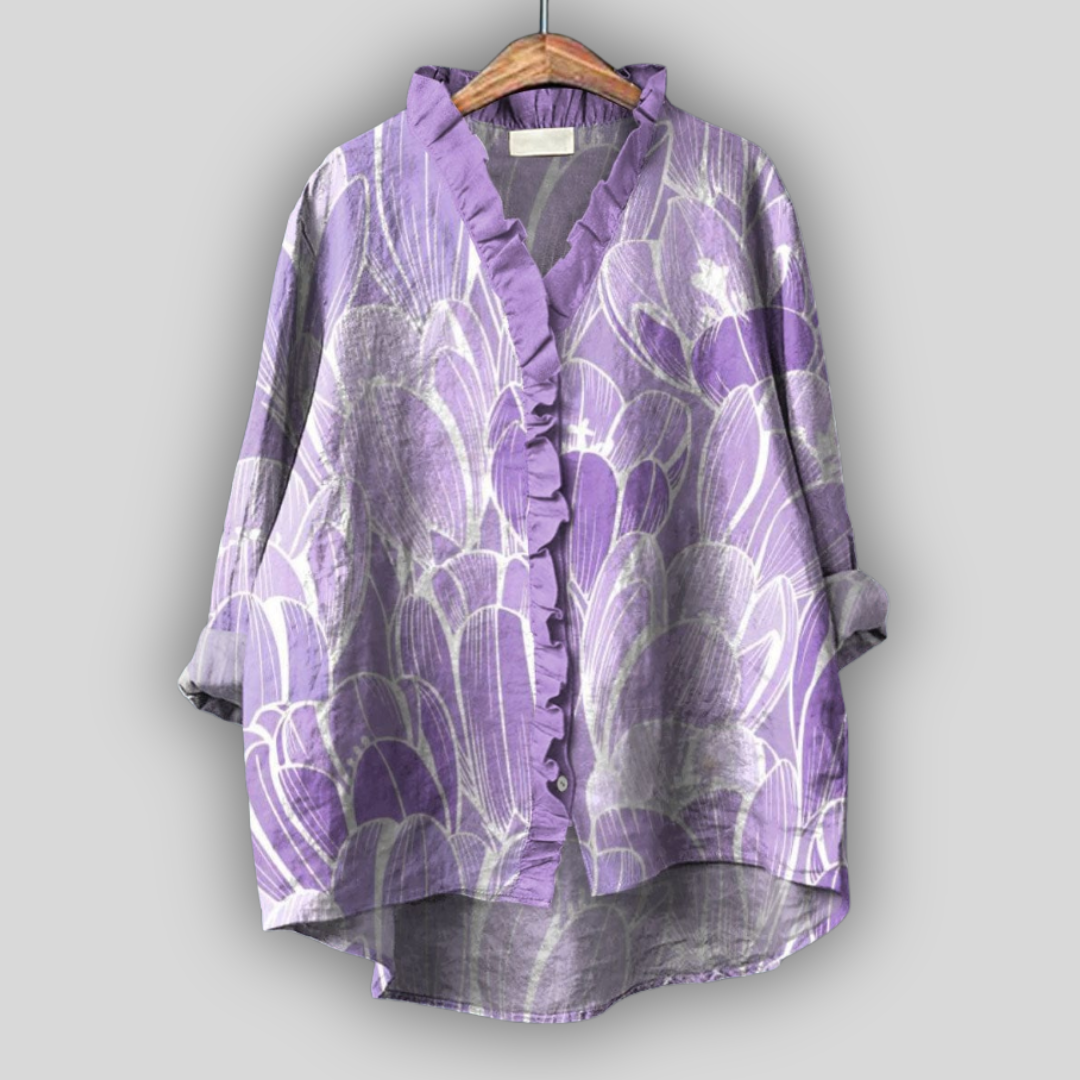 Linned Bluse Blomstrende Drøm