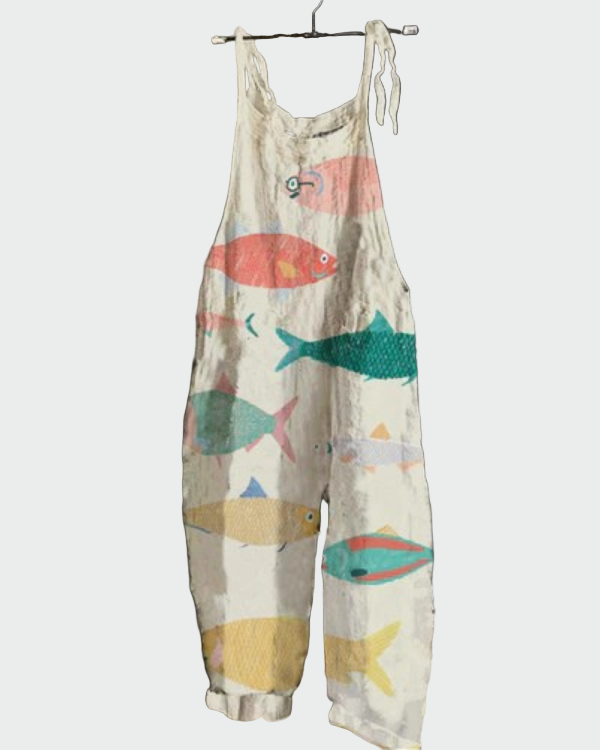 Retro farvet jumpsuit