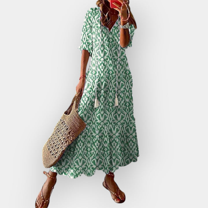 Maxi Kjole med Boheme Stil