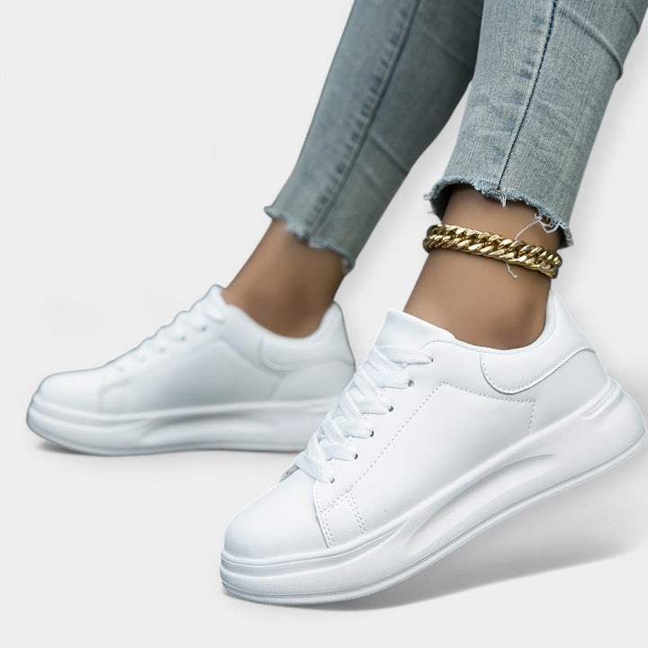 Hvide Læder Sneakers