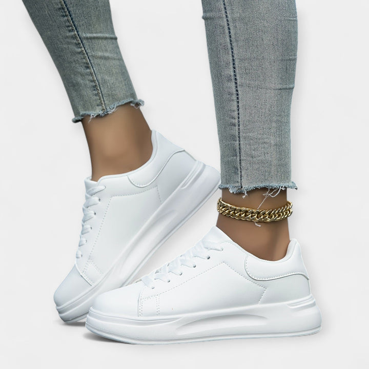 Hvide Læder Sneakers