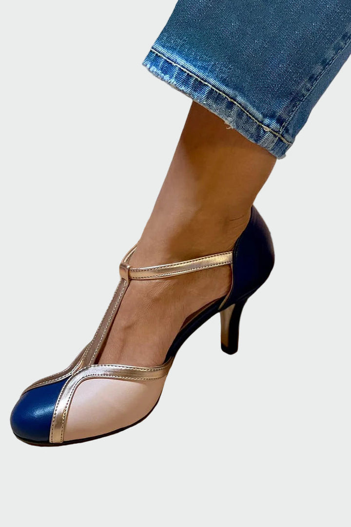 Retro stiletto med T-strop