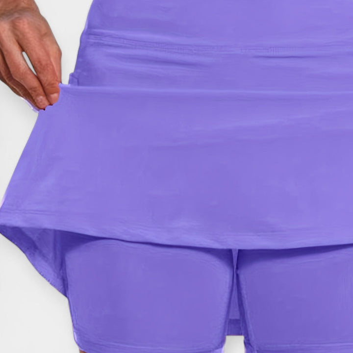 Højtaljede Shorts med Nederdel