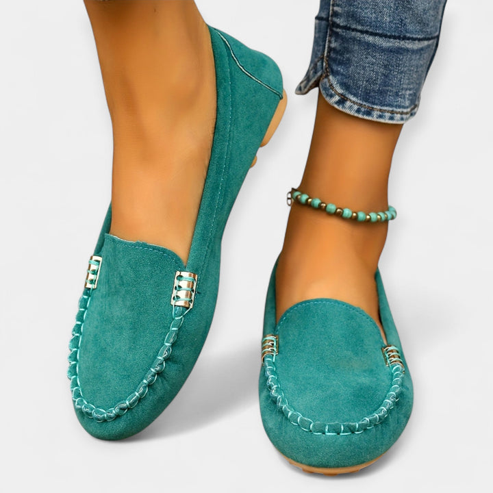 Loafers med Metal Detaljer