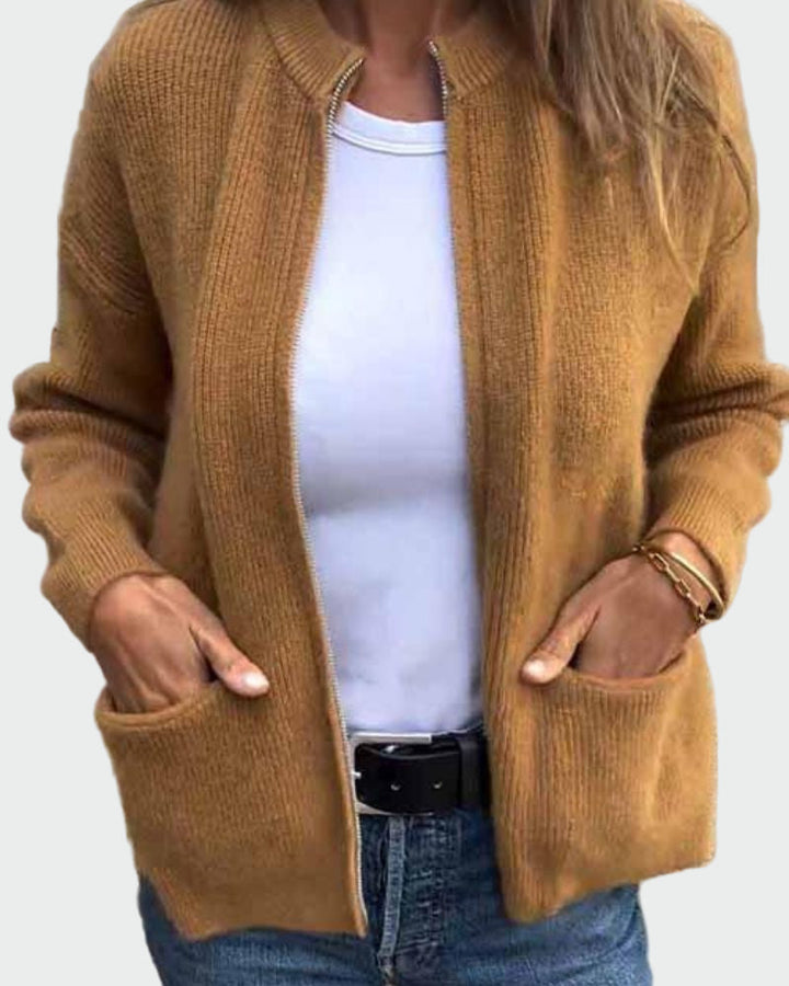 Strikket Bomuldsjakke