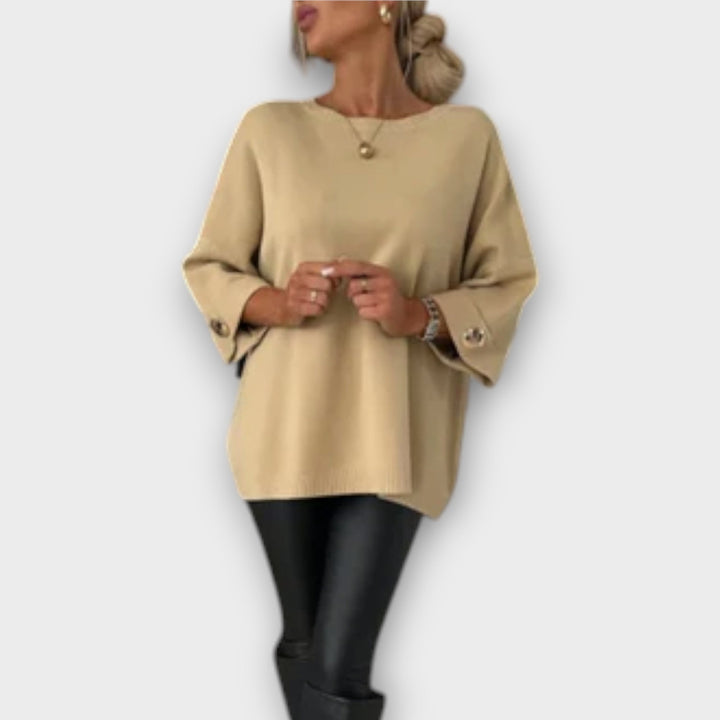 Isabella - Elegant Strikket Bluse