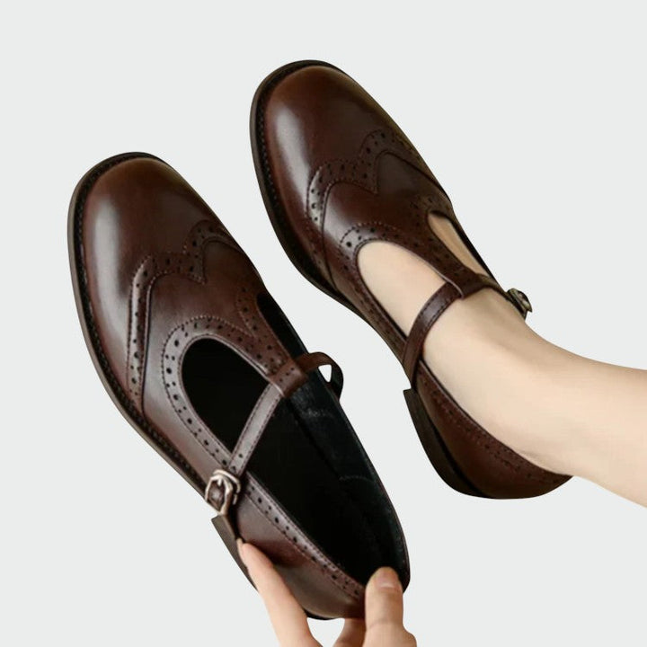 Alma – Elegante læder Mary Jane sko