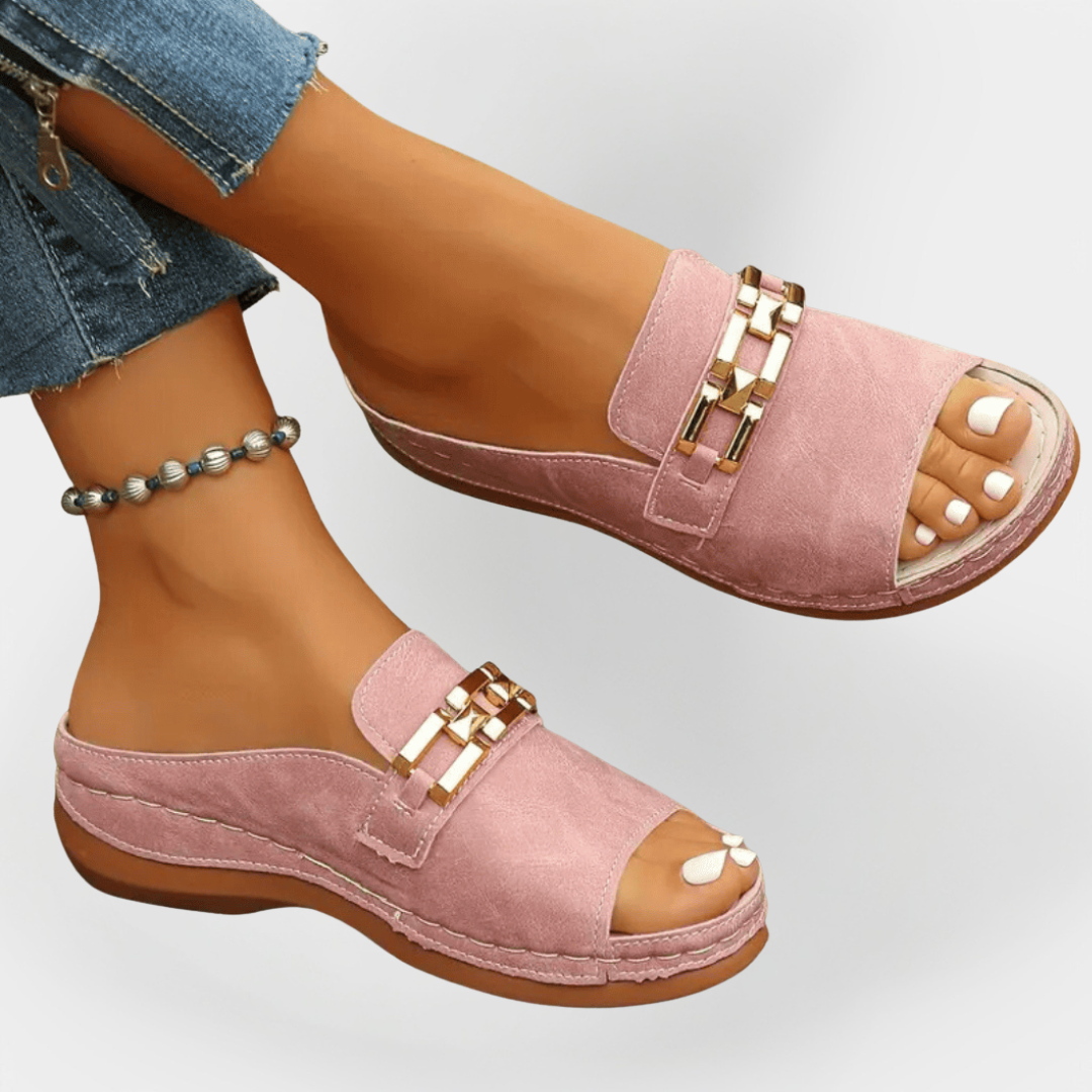 Ortopædiske Læder Flip-Flops