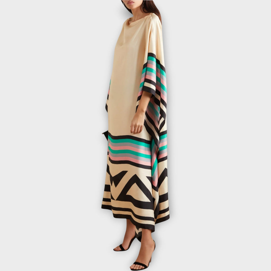 Kaftan med Lineært Design