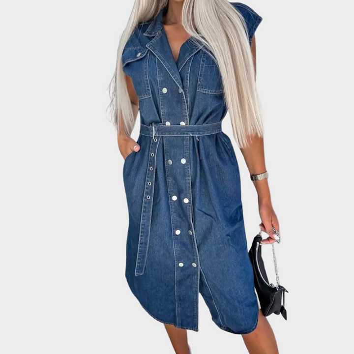 Hverdags denimkjole