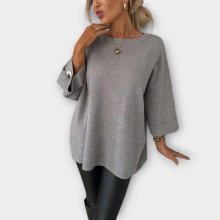 Isabella - Elegant Strikket Bluse