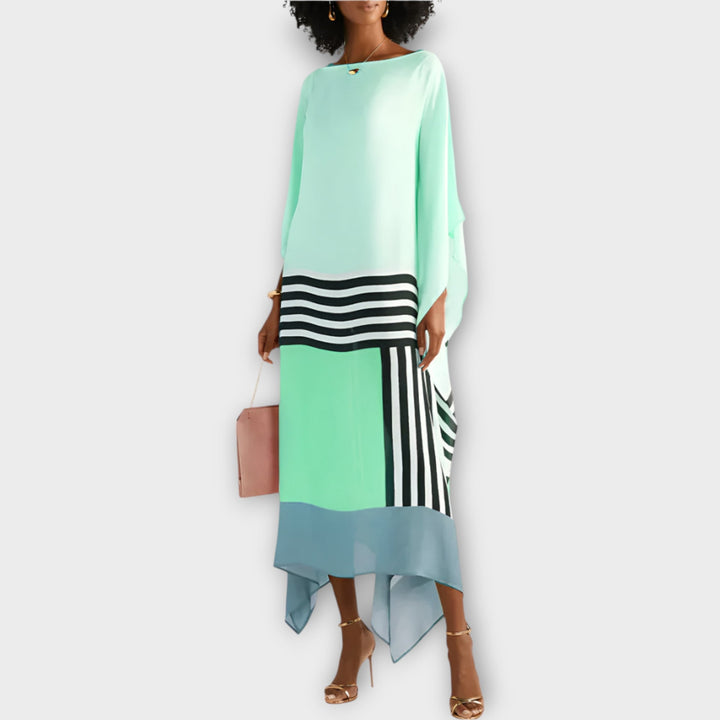 Kaftan med Lineært Design