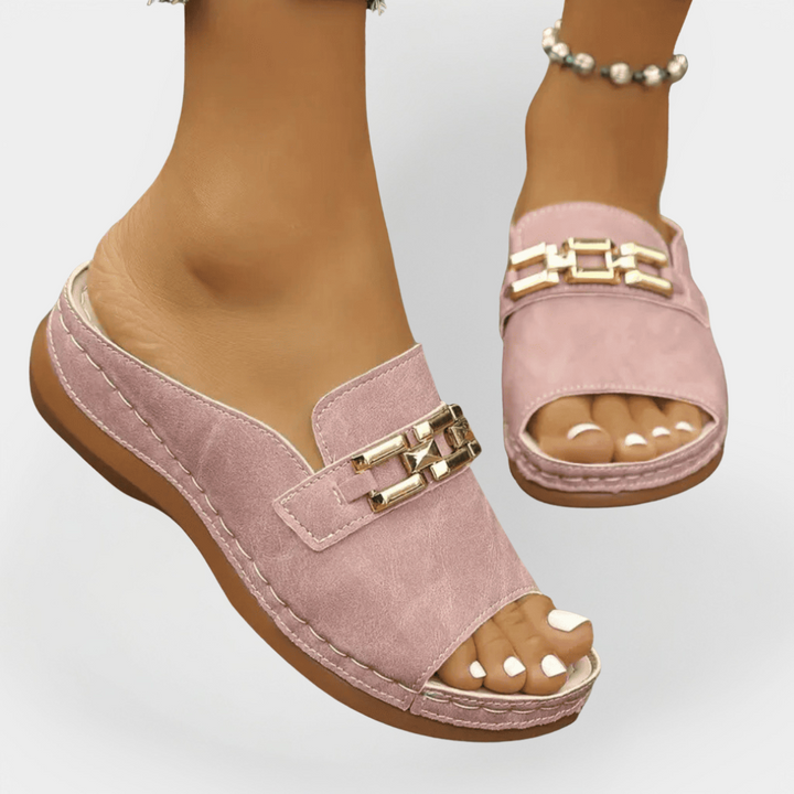 Ortopædiske Læder Flip-Flops