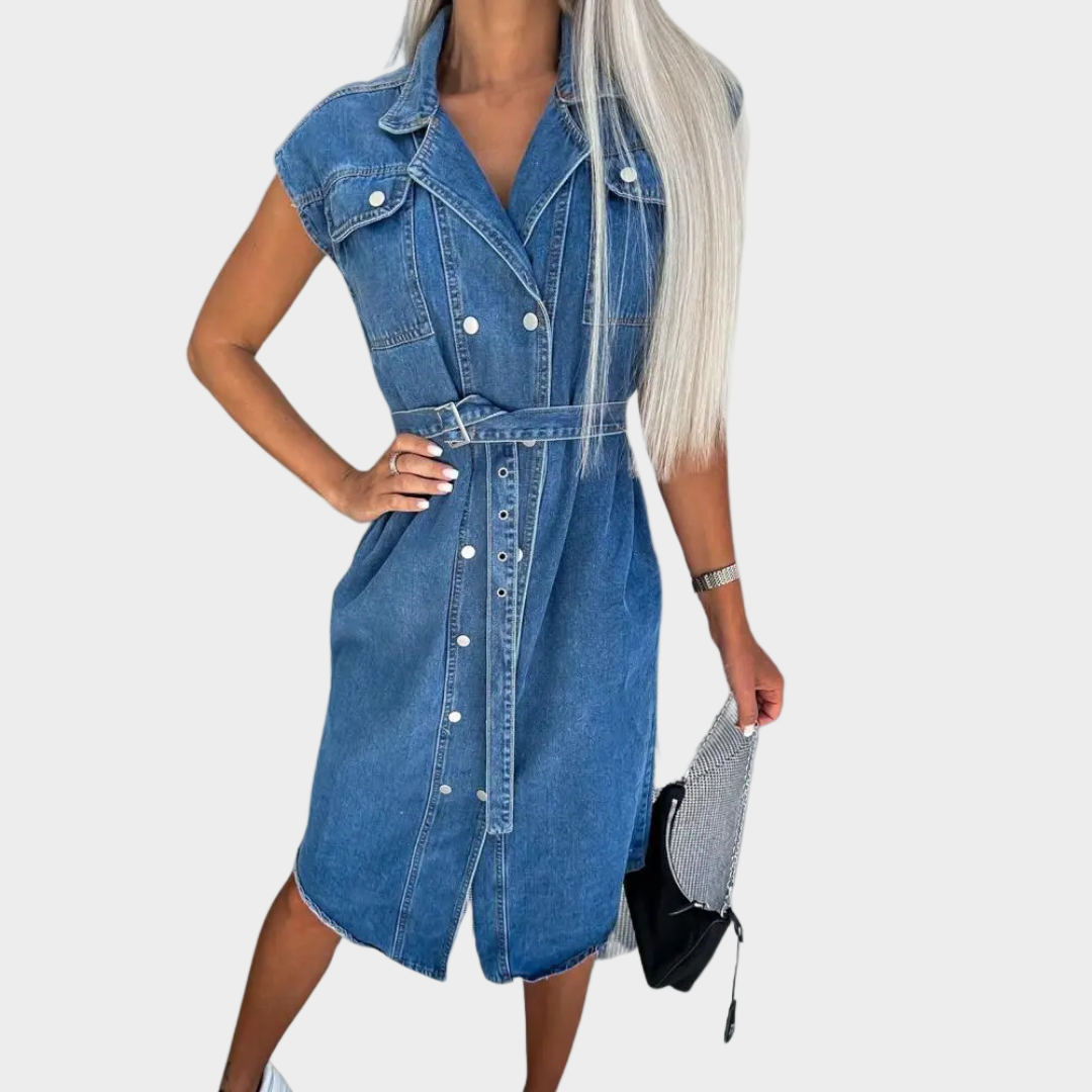 Hverdags denimkjole