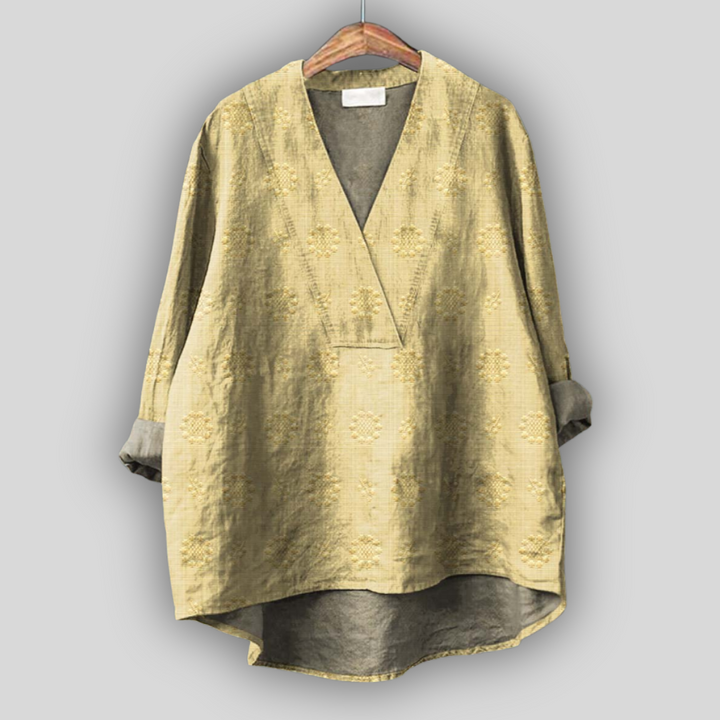 Linned Bluse