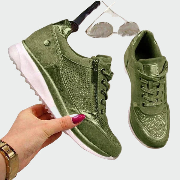 Behagelige Klassiske Orthopædiske Sneakers med Blød Sål