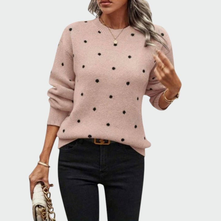 Alma – Polka Dot strikket sweater
