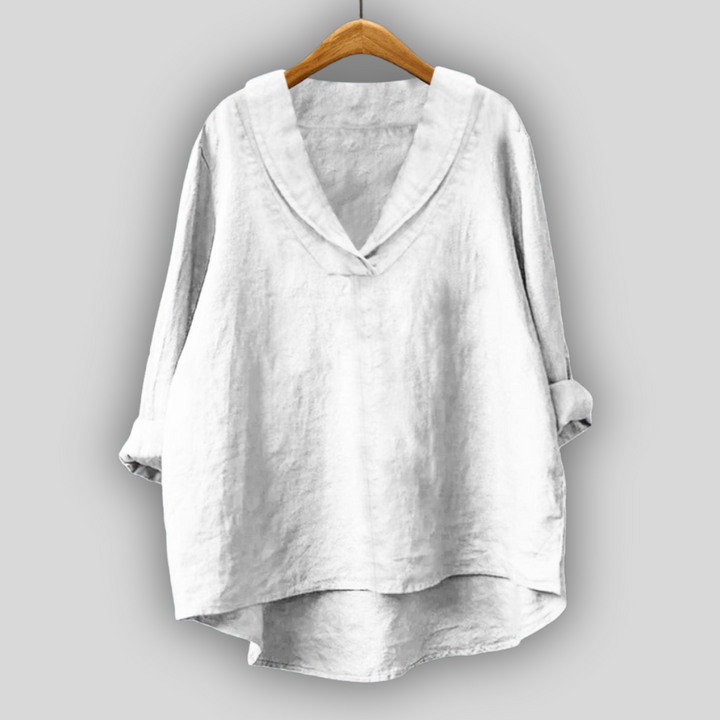 Linned Bluse Guld Aura