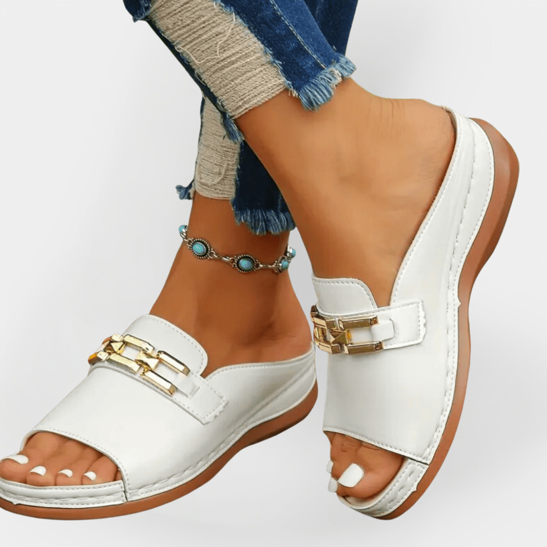 Ortopædiske Læder Flip-Flops
