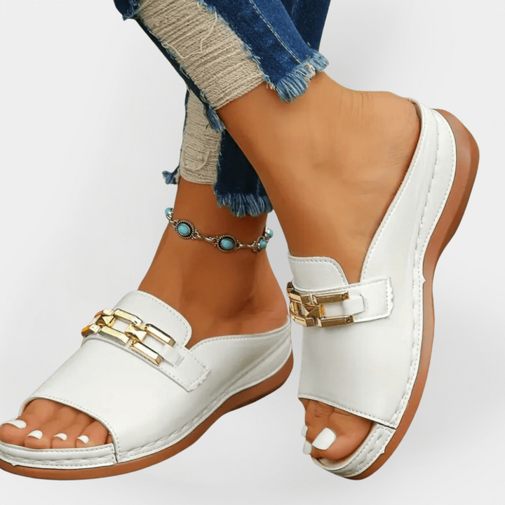 Ortopædiske Læder Flip-Flops