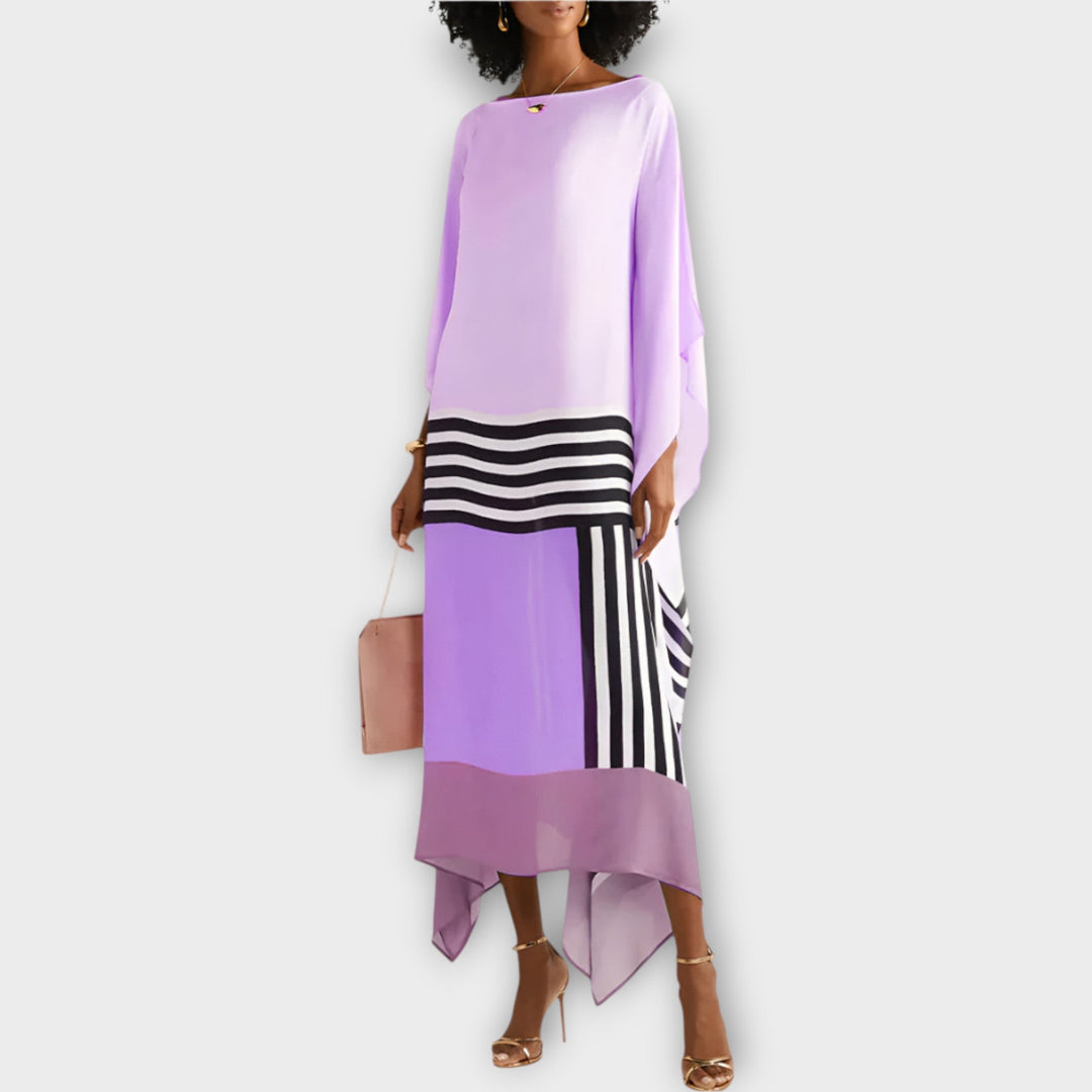 Kaftan med Lineært Design