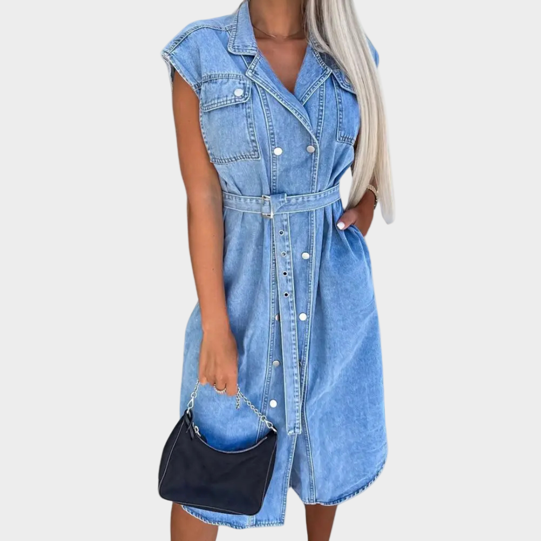 Hverdags denimkjole