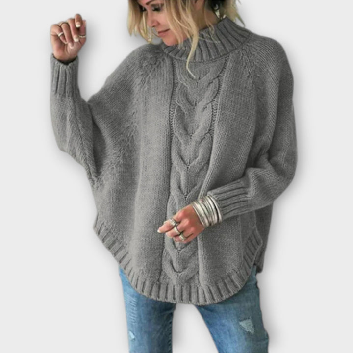 Elysian - Strikket sweater med fletmønster