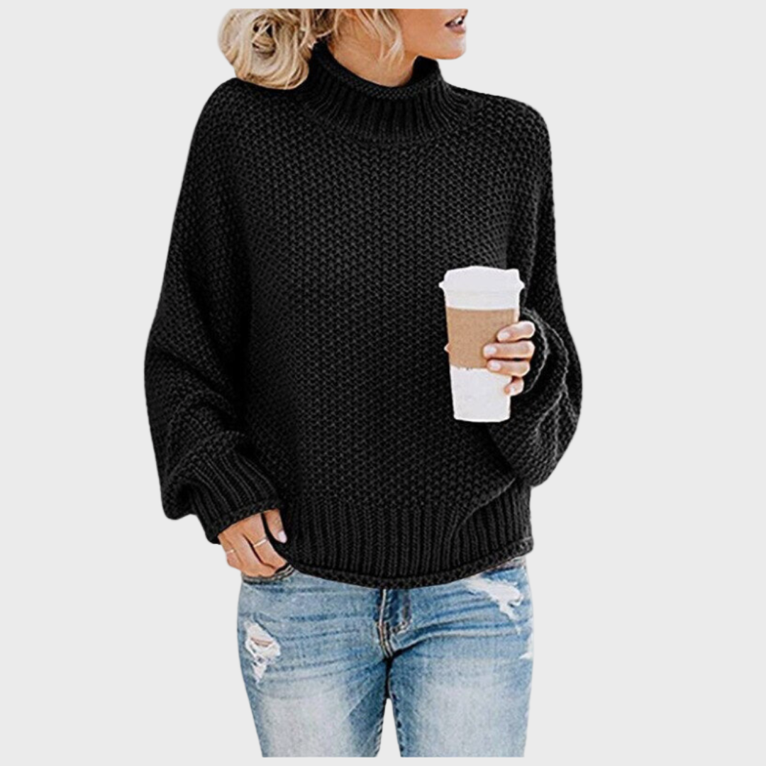 Strikket Turtleneck til Daglig Brug