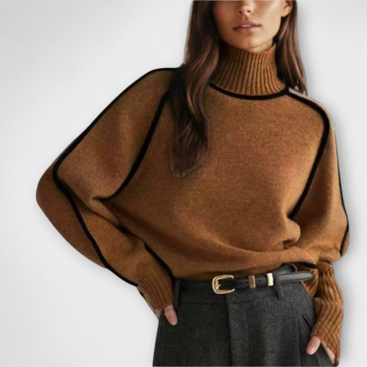 Emilie - Blødt &amp; elegant sweater med høje krav
