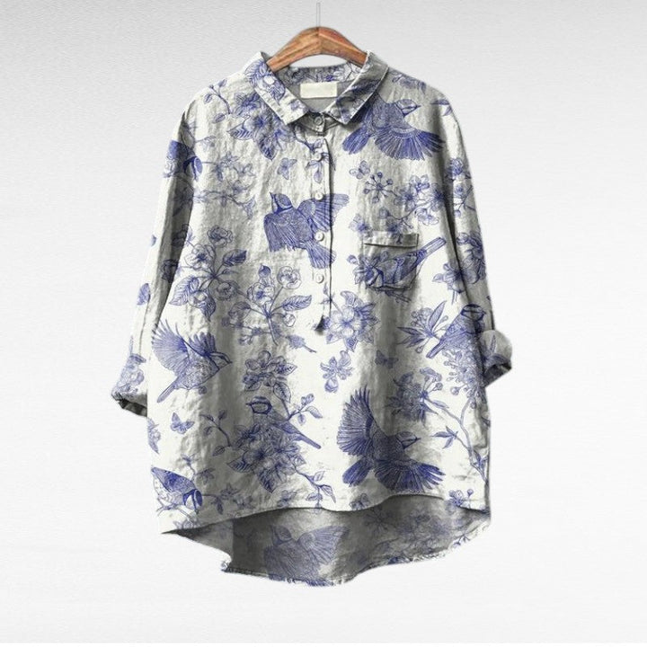Klassisk Blomstret Bluser