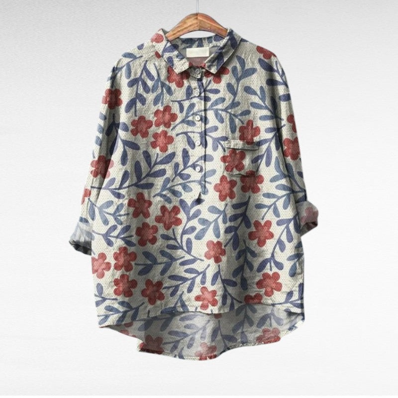 Klassisk Blomstret Bluser