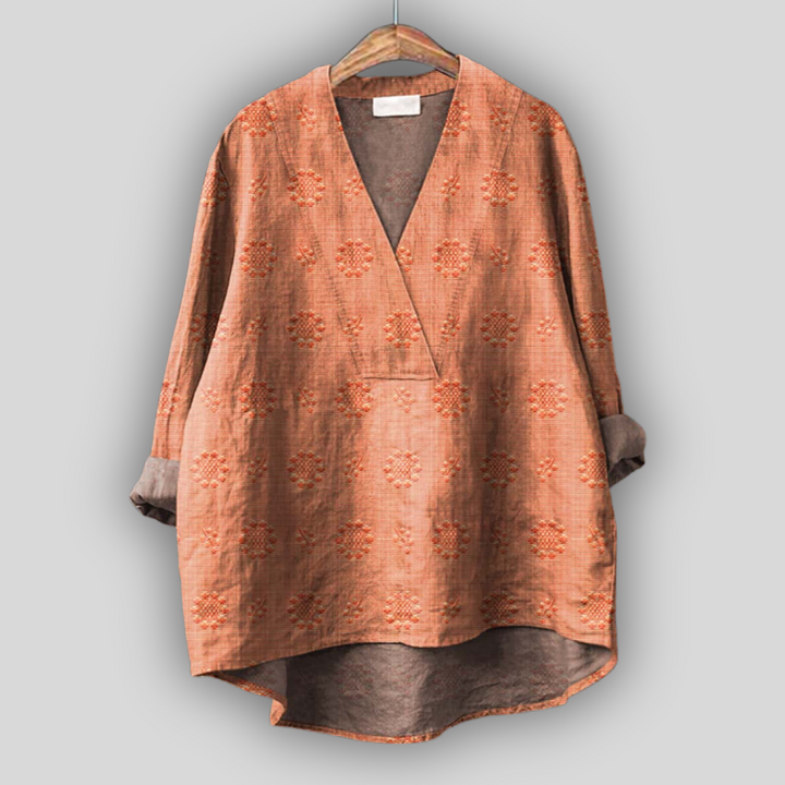 Linned Bluse