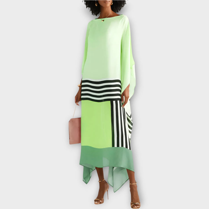 Kaftan med Lineært Design