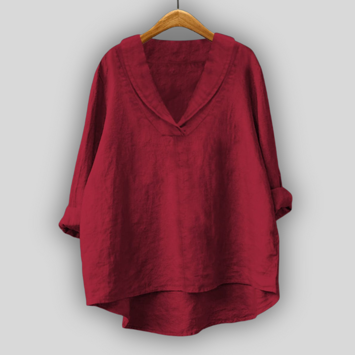 Linned Bluse Guld Aura