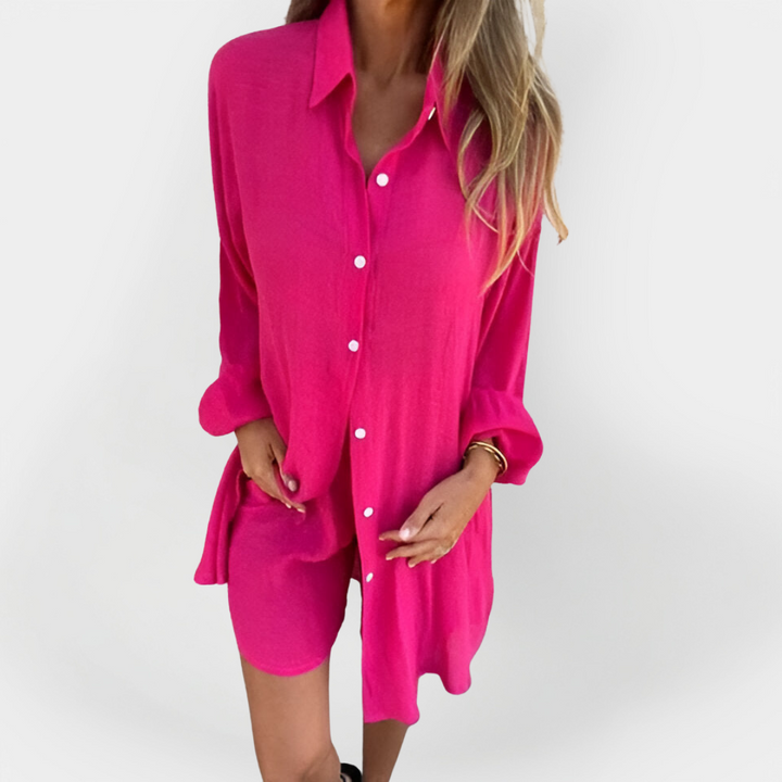 Daglig Bluse &amp; Shorts Sæt