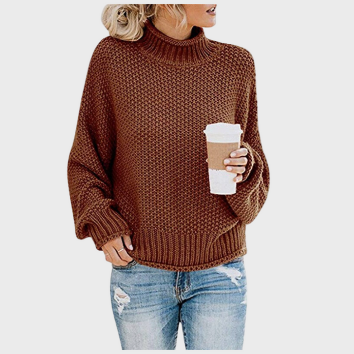 Strikket Turtleneck til Daglig Brug