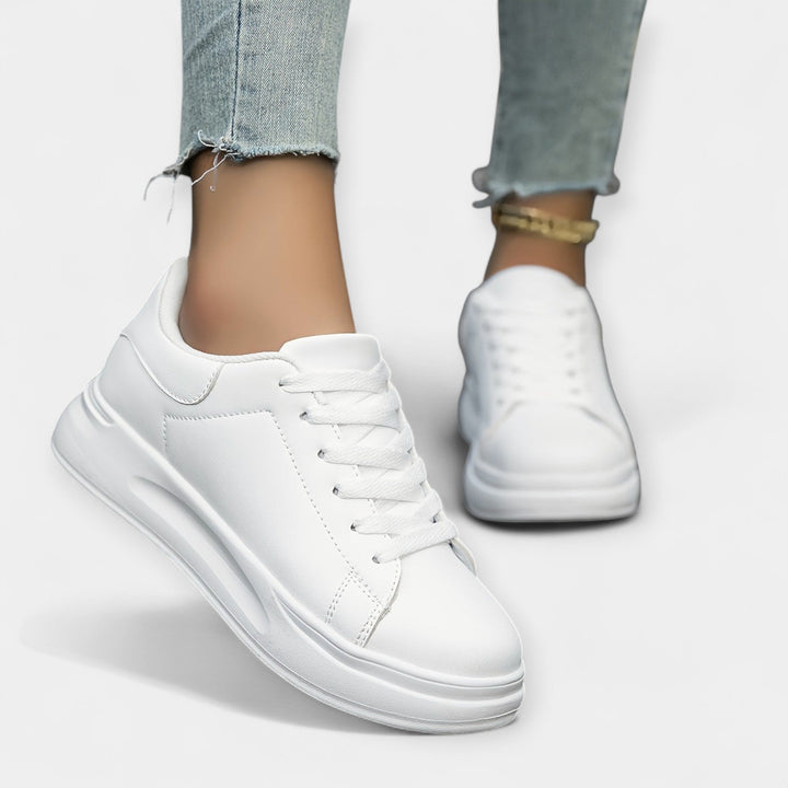 Hvide Læder Sneakers