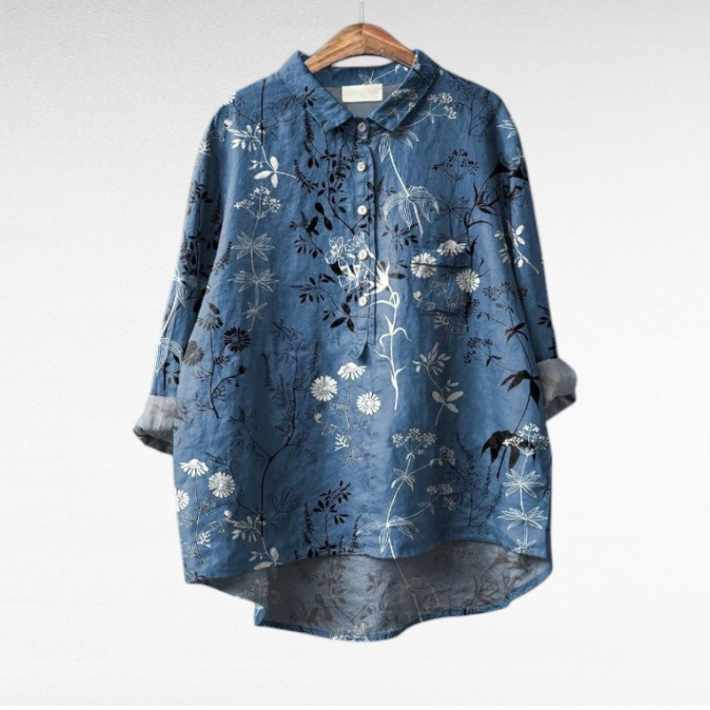 Klassisk Blomstret Bluser
