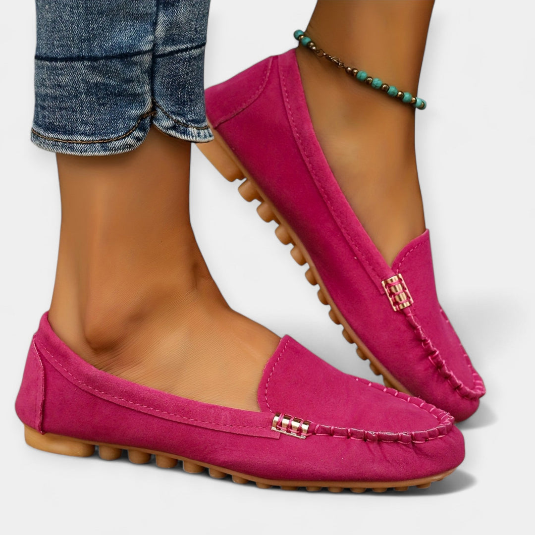 Loafers med Metal Detaljer