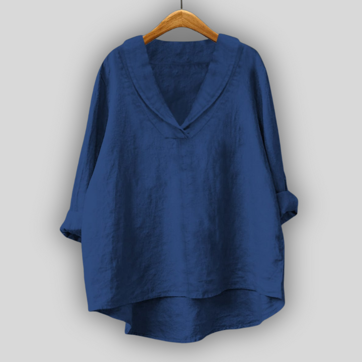 Linned Bluse Guld Aura